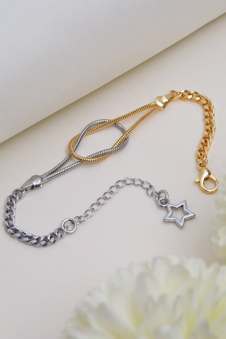 Heliophilia Silver Pulsera de Metal Plata y Oro CBL9752 Heliophilia Silver Pulsera de Metal Plata y Oro CBL9752